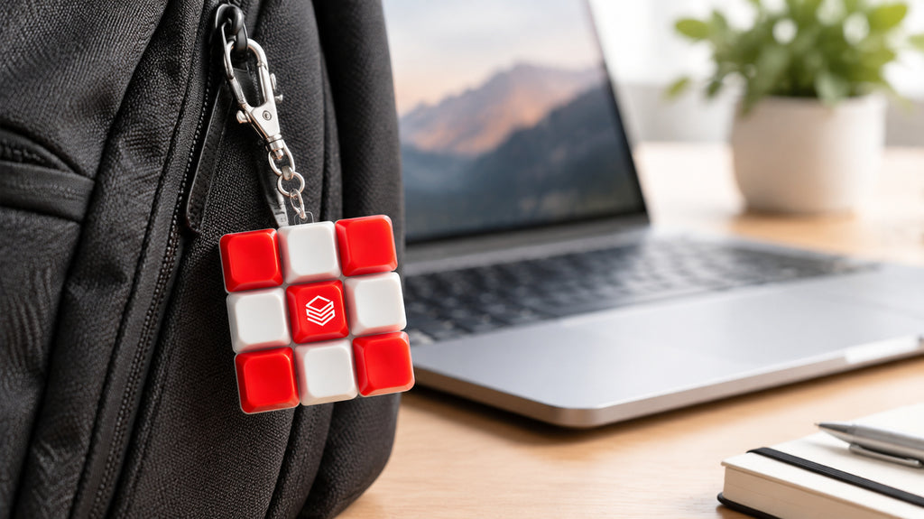 Keyboard Fidget Clicker Keychain
